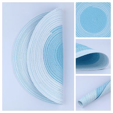 Placemats Set of 6 Rattan Placemats for Dining Table Decor Indoor Outdoor Kitchen Table Mat