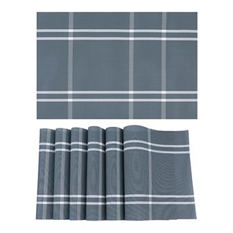 Placemat Set of 6 Placemats for Kitchen Dining Table Decor, Washable Table Placemats