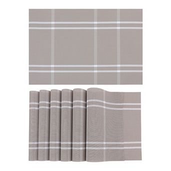 Placemat Set of 6 Placemats for Kitchen Dining Table Decor, Washable Table Placemats