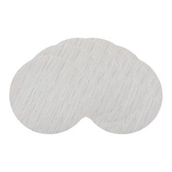 Round Placemats Set of 6 Placemats for Kitchen Dining Table Decor Washable Table Placemats