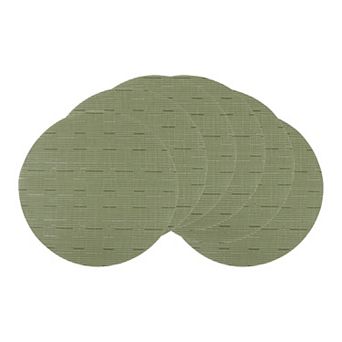 Round Placemats Set of 6 Placemats for Kitchen Dining Table Decor Washable Table Placemats