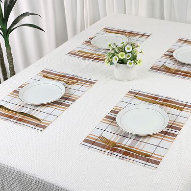 Placemats, Set of 6 Placemats for Kitchen Dining Table Decor Heat Resistant Table Placemats