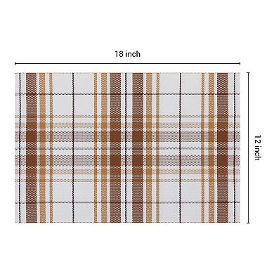 Placemats, Set of 6 Placemats for Kitchen Dining Table Decor Heat Resistant Table Placemats