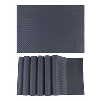 Placemats Set of 6 Leather Placemats for Kitchen Dining Table Decor Table Placemats 17"x12"