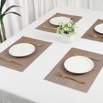 Set of 6 Placemats for Kitchen Dining Table Decor Heat Heat-resistant Table Placemats 18"x12"