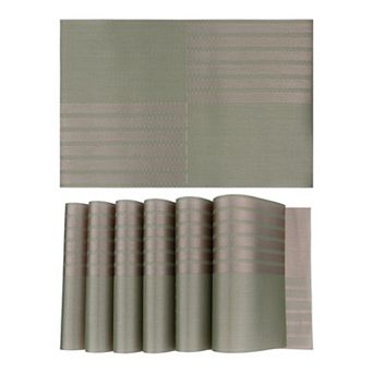 Set of 6 Placemats for Kitchen Dining Table Decor Heat Heat-resistant Table Placemats 18"x12"