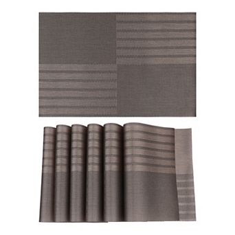 Set of 6 Placemats for Kitchen Dining Table Decor Heat Heat-resistant Table Placemats 18"x12"