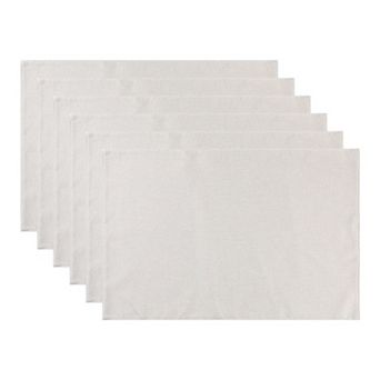 Placemats Set of 6 Polyester Placemats for Kitchen Dining Table Decor Heat Resistant Table Placemats