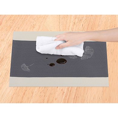 Set of 6 Floral Placemats for Kitchen Dining Table Decor Washable Heat Resistant Table Placemats