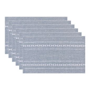Rustic Placemats Set of 6 Cotton and Linen Placemats for Dining Table Decor Indoor Outdoor Table Mat
