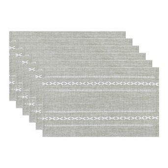 Rustic Placemats Set of 6 Cotton and Linen Placemats for Dining Table Decor Indoor Outdoor Table Mat