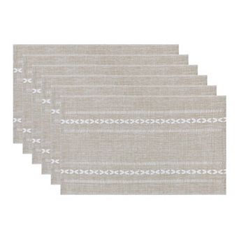 Rustic Placemats Set of 6 Cotton and Linen Placemats for Dining Table Decor Indoor Outdoor Table Mat