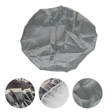 1 Pc Women Double Layer Shower Cap for Bathroom Vacation Business Travel Hotel
