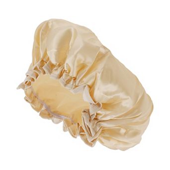 1 pc Women Double Layer Shower Cap for Bathroom Vacation Business Travel Hotel