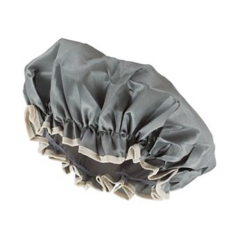 1 pc Women Double Layer Shower Cap for Bathroom Vacation Business Travel Hotel