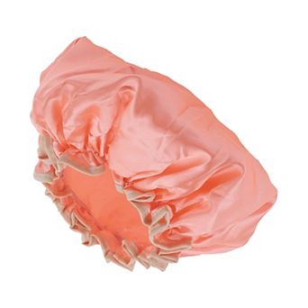 1 pc Women Double Layer Shower Cap for Bathroom Vacation Business Travel Hotel