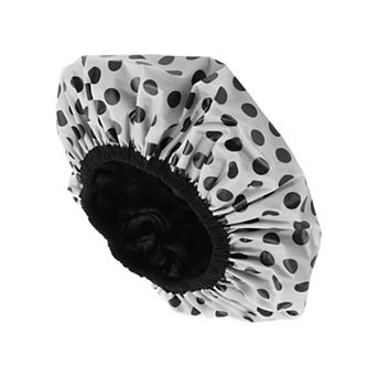 1 pc Women Durable Dots Shower Cap for Bathroom Business Travel Vacation Hotel