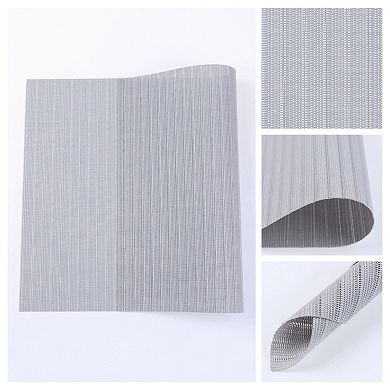 Placemats 8 Pack PVC Placemats for Kitchen Dining Table Decor Washable Heat Resistant Placemats