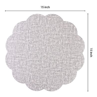 Placemats Set of 6 Flower Placemats for Kitchen Dining Table Decor Heat Resistant Table Placemats