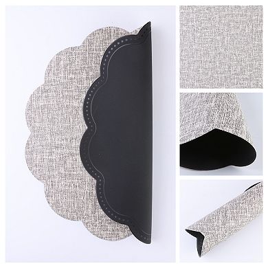 Placemats Set of 6 Flower Placemats for Kitchen Dining Table Decor Heat Resistant Table Placemats