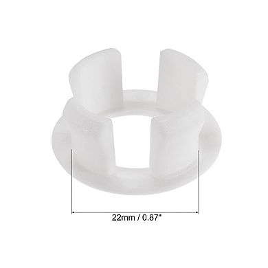 Sink Basin Trim Overflow Cover Insert in Hole Ring Covers Caps White 6pcs