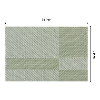 Set of 8 Placemats for Kitchen Dining Table Decor, Washable Table Placemats Wipeable Table Mat