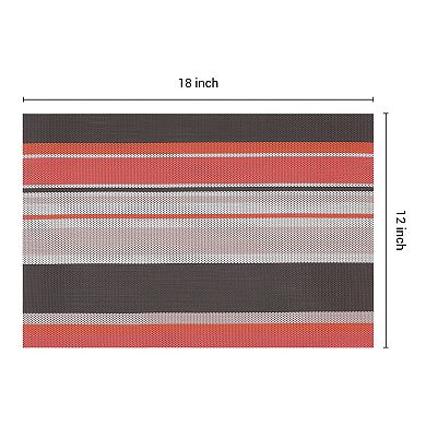 Morden Placemats Set of 6 Placemats for Dining Table Decor Indoor Outdoor Table Mat, 18*12in