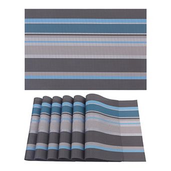 Morden Placemats Set of 6 Placemats for Dining Table Decor Indoor Outdoor Table Mat, 18*12in