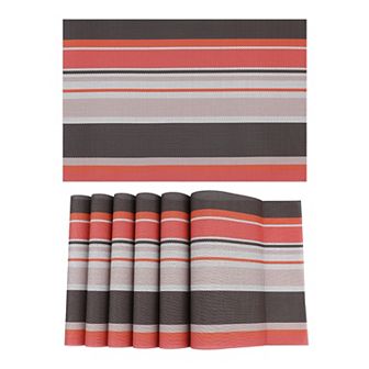 Morden Placemats Set of 6 Placemats for Dining Table Decor Indoor Outdoor Table Mat, 18*12in