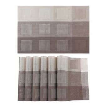 Placemats Set of 6 Placemats for Dining Table Decor Indoor Outdoor Washable Table Mat 18"x12"