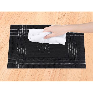 Placemats Set of 8 Placemats for Dining Table Decor Indoor Outdoor Washable Table Mat 18"x12"