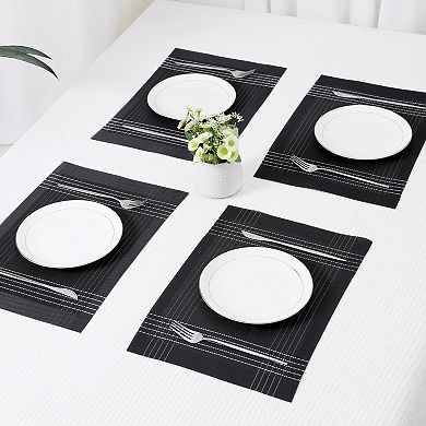 Placemats Set of 8 Placemats for Dining Table Decor Indoor Outdoor Washable Table Mat 18"x12"