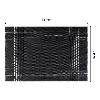 Placemats Set of 8 Placemats for Dining Table Decor Indoor Outdoor Washable Table Mat 18"x12"