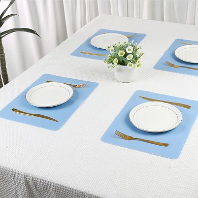 Placemats Set of 6 Silicone Placemats for Kitchen Dining Table Decor Washable Table Placemats