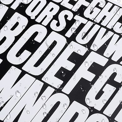 Letters Numbers Kit 4 Inch, 8 Sheet Self-Adhesive Alphabet Stickers Larger Number Sticker Decal