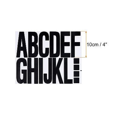 Letters Numbers Kit 4 Inch, 8 Sheet Self-Adhesive Alphabet Stickers Larger Number Sticker Decal