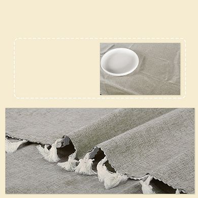 1Pcs Wrinkle Free Tablecloths, Kitchen Dining Table Cover for Camping Parties, 62.99"x43.31"