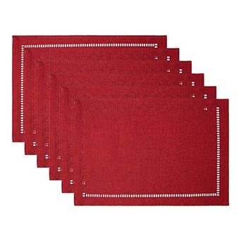 Rustic Placemats Set of 6 Polyester Placemats for Dining Table Decor Indoor Outdoor Table Mat