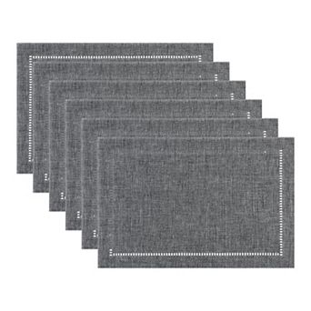 Rustic Placemats Set of 6 Polyester Placemats for Dining Table Decor Indoor Outdoor Table Mat