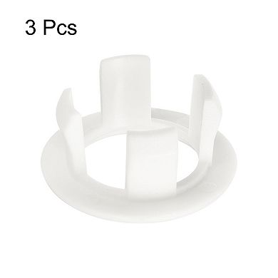 Sink Trim Overflow Cover, 3Pcs Sink Overflow Rings Bathroom Kitchen Basin Drain Cover, White