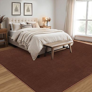 Garvee Machine Washable Non Slip Modern Solid Color Printed Area Rug for Living Room Bedroom