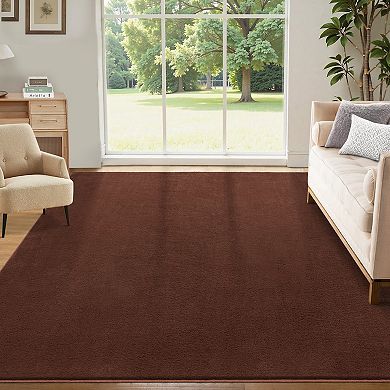 Garvee Machine Washable Non Slip Modern Solid Color Printed Area Rug for Living Room Bedroom