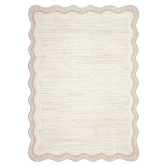 Garvee Modern Solid Color Machine Washable Non Slip Area Rug for Living Room Bedroom