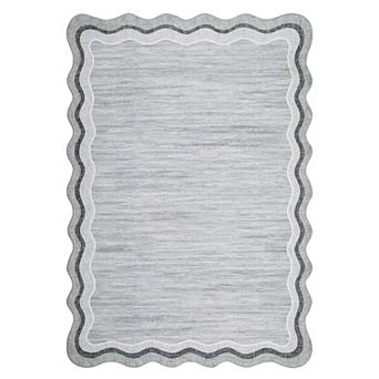 Garvee Modern Solid Color Machine Washable Non Slip Area Rug for Living Room Bedroom