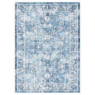 Garvee Vintage Machine Washable Area Rug Non Slip Foldable Carpet for Kitchen Bedroom Living Room