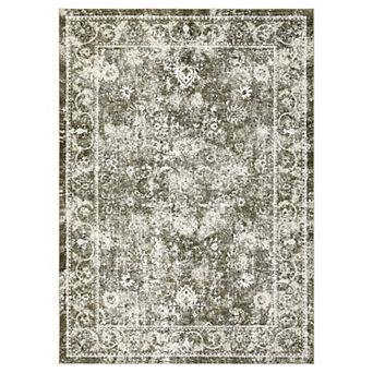 Garvee Vintage Machine Washable Area Rug Non Slip Foldable Carpet for Kitchen Bedroom Living Room