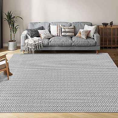 Garvee Machine Washable Simulation Printed Area Rug Non Slip Ultra Thin for Kitchen Living Room