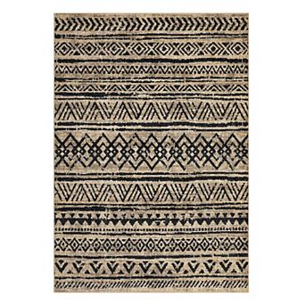 Garvee Washable Non Slip Pearl Velvet Morocco Style Printed Area Rug for Home