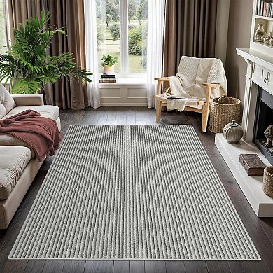Garvee Modern Structured Printed Area Rug Machine Washable Non Slip Pet Friendly for Home Decor