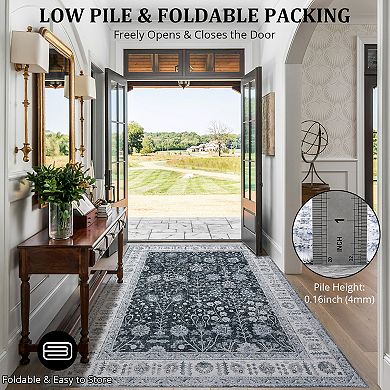 Garvee Animal Pattern Machine Washable Non Slip Area Rug for Kitchen Bedroom Living Room